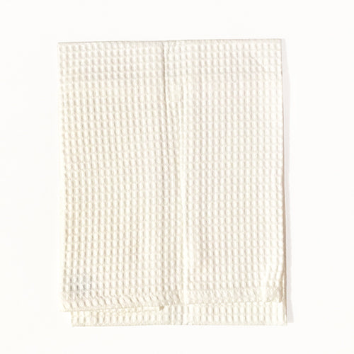 Green Cotton Waffle Hand Towel